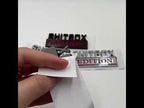 5pcs Car Body Rear Modification Badge Plate Label(Silver Black) - YouTube Video
