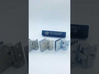Glass Door Partition Hinge Furniture Housing Door Fittings, Model: Space Aluminum - YouTube Video