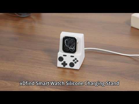 XDcase For Apple Watch Game Console Design Smart Watch Charging Stand(Black) - YouTube Video
