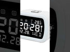DS-5801 LED Smart Temperature Display Electronic Digital Clock with Night Light(White) - YouTube Video