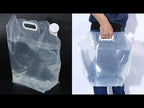 Foldable Water Bag Outdoor Sports Camping Hiking Storge Water Bucket Picnic Water Container Lifting Carrier Water Bag 5L(WHITE) - YouTube Video