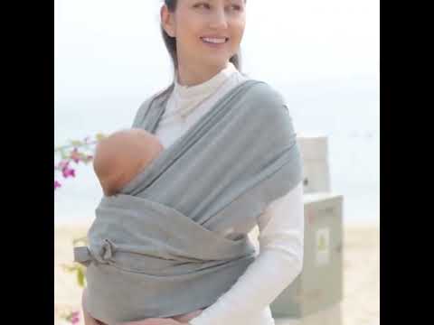 Baby Carrier Double Shoulder Front Holding Baby Carrier Portable Baby X Carrying Bag,Size: M (Black) - YouTube Video