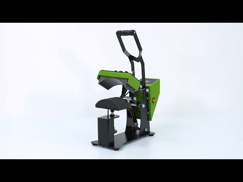 AP1931 Cap Ironing Machine Heat Transfer Machine For Cap , EU Plug - YouTube Video