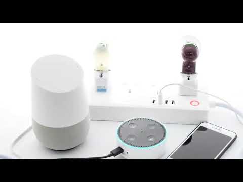 XS-A24 WiFi Smart Power Plug Socket Wireless Remote Control Timer Power Switch with USB Port, Compatible with Alexa and Google Home, Support iOS and Android, US Plug - YouTube Video