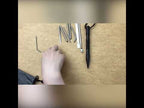 Umbrella Rope Needle Marlin Spike Bracelet DIY Weaving Tool, Specification: 4 PCS / Set Black - YouTube Video
