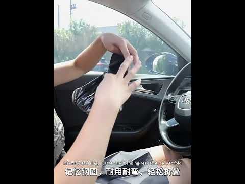 1pair Car Quick Installation Static Film Adsorption Opaque Window Sunshade, Style: Front(Black) - YouTube Video