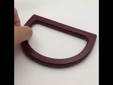 D-shaped Wooden Handle Handbag Accessories - YouTube Video