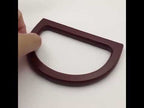 D-shaped Wooden Handle Handbag Accessories - YouTube Video