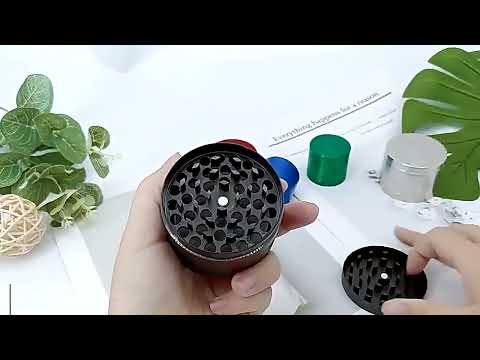 Mini 4-layer 40mm Zinc Alloy Herb Tobacco Cigarette Grinder (Black) - YouTube Video