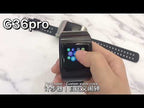 G36pro 1.3 inch IPS Screen Earphone Smart Watch,Support Blood Pressure Measurement / Sleep Monitoring(Black) - YouTube Video
