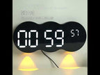 Living Room Digital Wall Clock LED Electronic Clock With Light Multi-Function Remote Control Alarm Clock(Tri-color Light) - YouTube Video