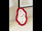wozoom Modern Irregular Desk Clock Silent Table Clocks For Living Room Decor(White) - YouTube Video