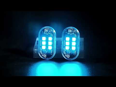 Remote Control Strobe Light For Cars & Motorcycles Wire-Free LED Warning Light For Drones, Spec: 1 Light - YouTube Video