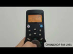 CHUNGHOP RM-L991 Universal LCD Remote Controller with Learning Function for TV VCR SAT CBL DVD CD A/C - YouTube Video