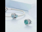 BSC742 S925 Sterling Silver Dragonfly Around Garland Zircon Bead Bracelet - YouTube Video