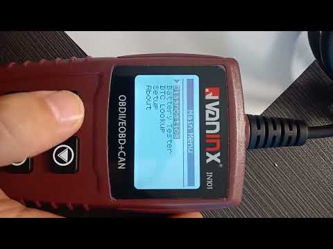Vaninx IN101 Automotive Scanner Car OBDII / EOBD+ Can Battery Engine Fault Diagnosis Tool Battery Detector - YouTube Video