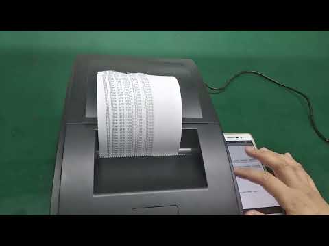QS-7601 Portable 76mm Bluetooth Receipt 9-pin Matrix Printer(Black) - YouTube Video