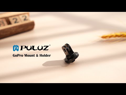 PULUZ 1/4 inch Screw Metal Tripod Mount Action Camera Adapter (Black) - YouTube Video