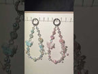 Dual-Color Butterfly Beaded Phone Charm Strap(Blue) - YouTube Video