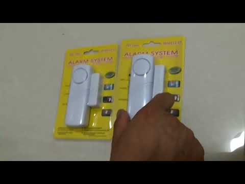 5 PCS JD-188 Door Window Wireless Burglar Alarm Door Magnetic Alarm Household Safety Equipment - YouTube Video