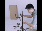 Tripod Three-head Height Adjustment Guitar Stand - YouTube Video