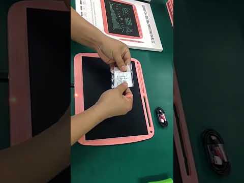 15inch Charging Tablet Doodle Message Double Writing Board LCD Children Drawing Board, Specification: Monochrome Lines (Blue) - YouTube Video