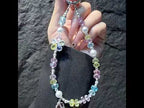 Iridescent Faceted Cherry Blossom Beaded Crystal Chain(Pink) - YouTube Video
