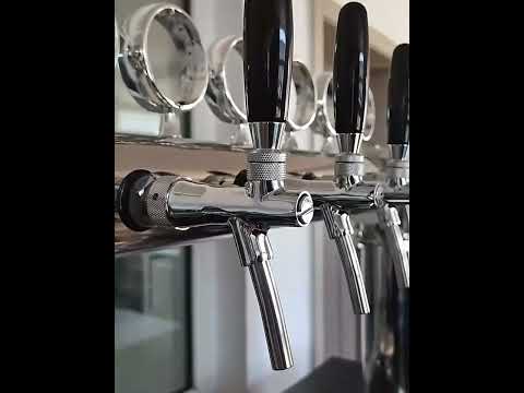 Brass Beer Tap Adjustable Tap Water Dispenser - YouTube Video