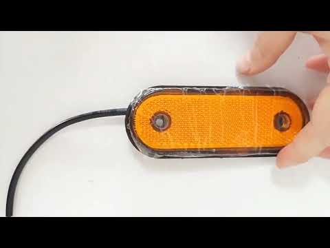 5 PCS MK-095 12-24V 20 LEDs Universal Truck Side Lights Truck Trailer Tail Lights (White) - YouTube Video