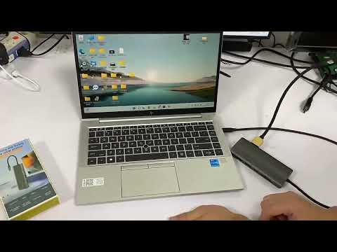 10-in-1 DP+HDMI Dual 8K Blueendless Multifunctional Type-C HD Gigabit Network Docking Station - YouTube Video
