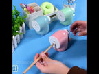 Deli 71169 Student Automatic Pen Pencil Sharpener Manual Pencil Sharpener(Cute Pink) - YouTube Video