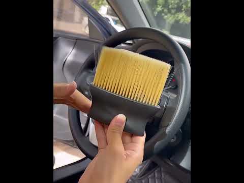 Car Air-Conditioning Air Outlet Dust Removal Cleaning Brush(Black) - YouTube Video