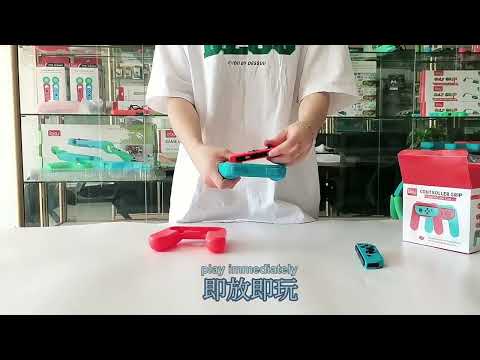 OIVO 2 PCS Left and Right Game Handle Grip Controller for Nintendo Switch Joy-con Grip - YouTube Video