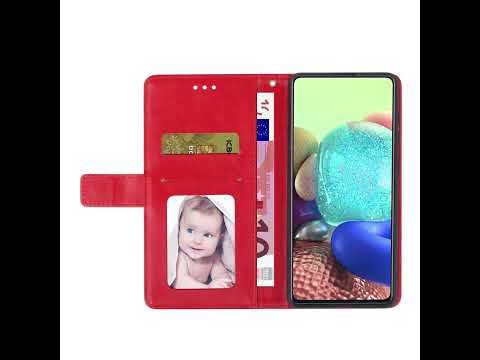 For Realme 11 Pro 5G / 11 Pro+ 5G HT01 Y-shaped Pattern Flip Leather Phone Case(Red) - YouTube Video