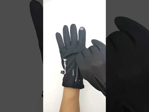 HUNTRANGE A022 Outdoor Waterproof Touch Screen Riding Keep Warm Gloves, Size: S(Black) - YouTube Video