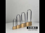 Copper Padlock Small Lock, Style: Long Lock Beam, 60mm Not Open - YouTube Video