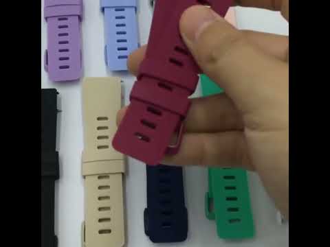 xDfind Solid Color Silicone Watch Band For Fitbit Versa 2, Size:S(Black) - YouTube Video