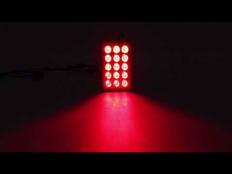 DC12V 1W Car Square Highlight Brake Lights Reversing Light with 15LEDs SMD-3528 (Black) - YouTube Video