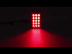 DC12V 1W Car Square Highlight Brake Lights Reversing Light with 15LEDs SMD-3528 (Black) - YouTube Video