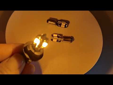 10 PCS BA9S DC 12V 1.1W 8LEDs SMD-5630 Car Clearance Light Reading Light - YouTube Video