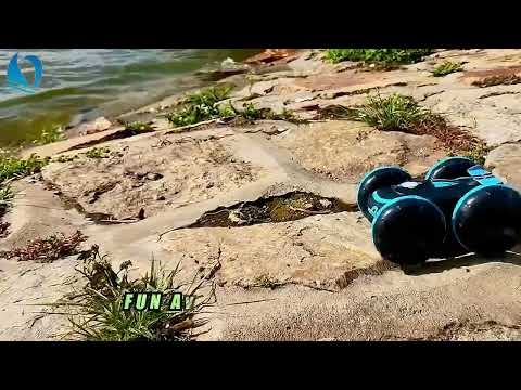 MoFun JC04 2.4G remote control amphibious vehicle For Green For Blue - YouTube Video