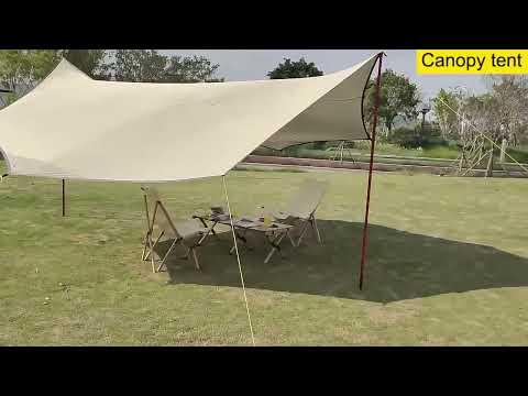 Outdoor Octagonal Curtain Tent Rain and Sun Protection Camping Sunshade Pergola, Color: White - YouTube Video