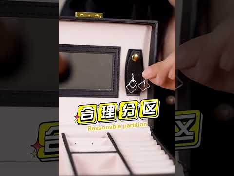 Simple Portable Jewelry Box Earrings Ring Storage Consolidation Box with Drawers, Size : 17.5 x 14 x 13cm(White) - YouTube Video