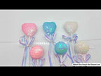 Ribbon Bow Sequin Ball Cake Party Dessert Inserted Card(Pink) - YouTube Video