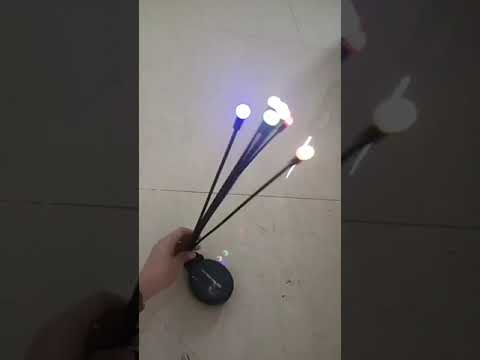2sets Solar Firefly Lights Christmas Outdoor Garden Waterproof Lawn Lights, Color: 6 Head Warm Light - YouTube Video
