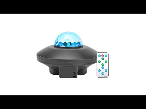 10W Bluetooth Water Ripple Laser Star Projector Light - YouTube Video