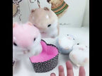 Cute Hamster Keychain Bag Pendant Plush Doll(Pink) - YouTube Video
