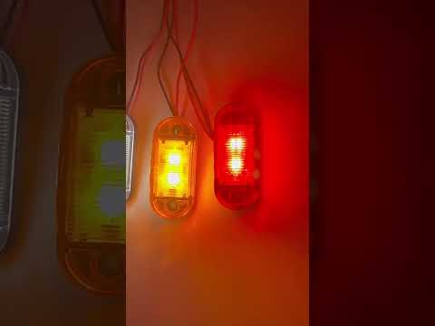 10 PCS MK-019 Car / Truck 6LEDs Side Marker Indicator Lights Bulb Lamp (Red Light) - YouTube Video