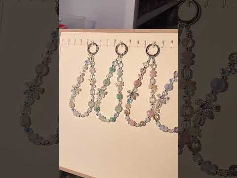 Starry Sky Bead Chain Phone Anti-lost Short Lanyard(Blue) - YouTube Video