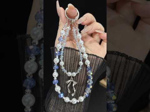 Silver Bow Pearl Double Layer Crystal Chain(Blue) - YouTube Video